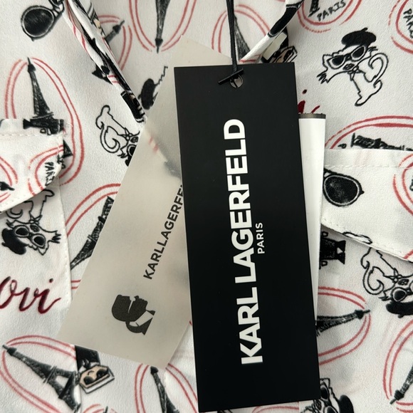 Karl Lagerfeld Button Down Shirt Size XS - Picture 5 of 6